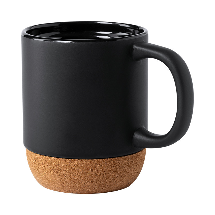 Еко чаша со плута 420мл керамичка