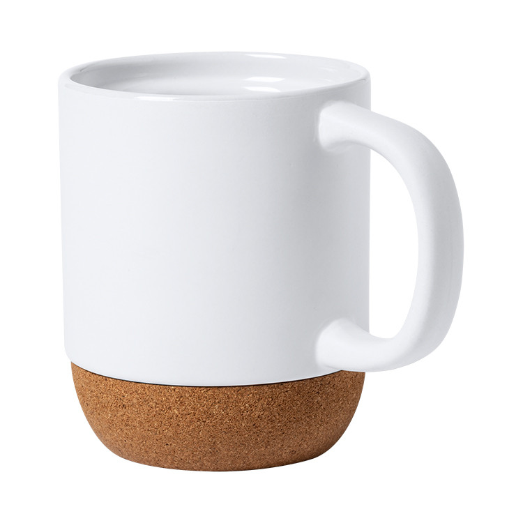 Еко чаша со плута 420мл керамичка