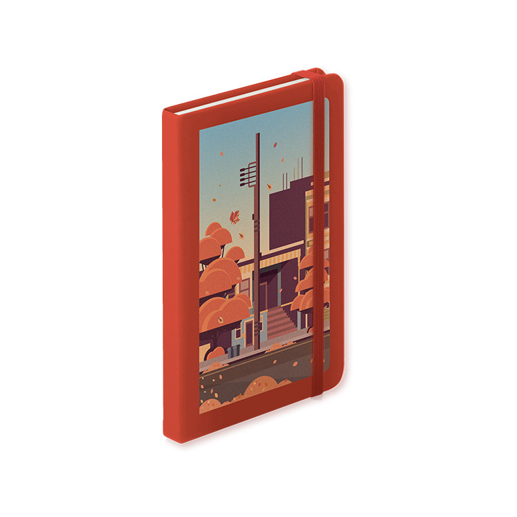 Тефтер А5 со ластик, 100л. линија