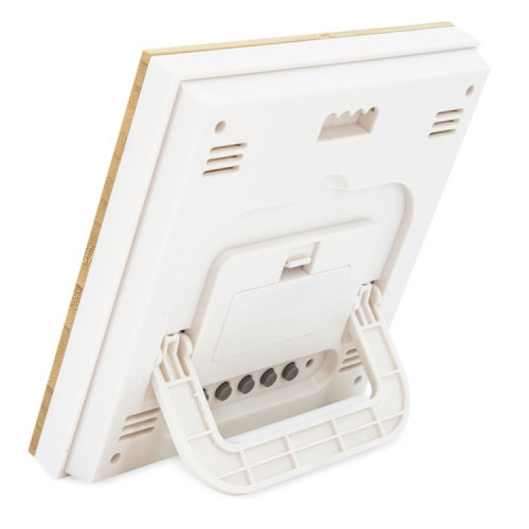 Еко часовник дигитален со бамбус