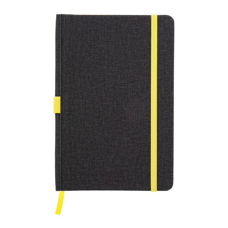 Тефтер А5 со ластик во боја, 96л.линии