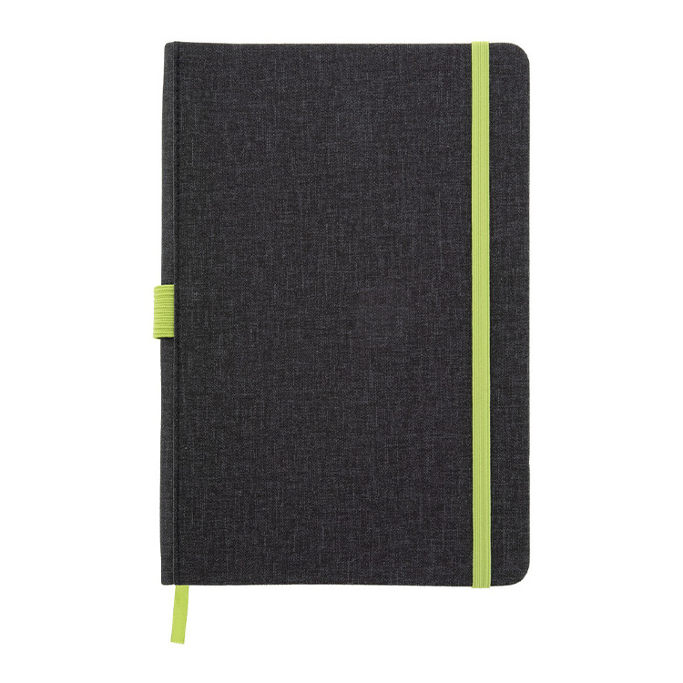 Тефтер А5 со ластик во боја, 96л.линии