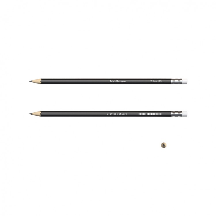 Молив со гума Џет блек 2.2мм Erich Krause