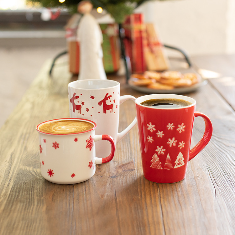 Чаша порцеланска Новогодишна 380мл