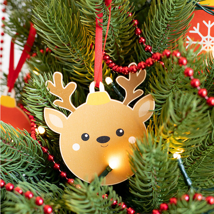 Лампион дрвен украс