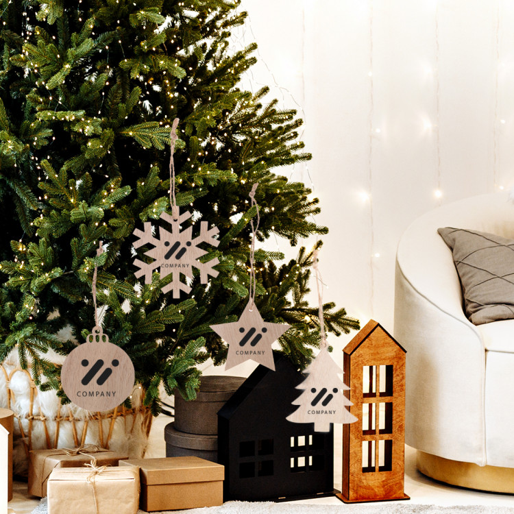 Лампион дрвен украс