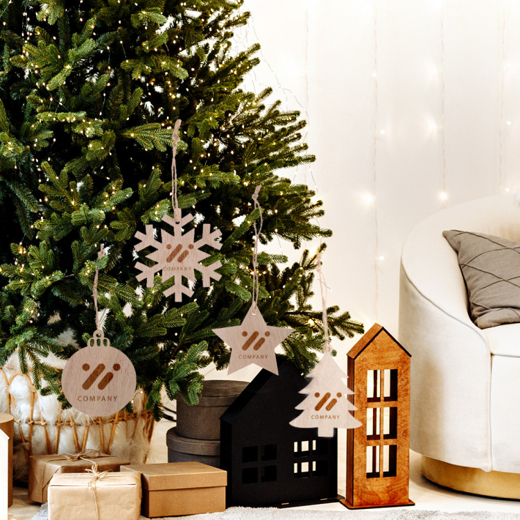 Лампион дрвен украс