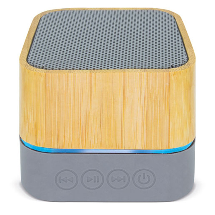 Еко звучник блутут со бамбус коцка