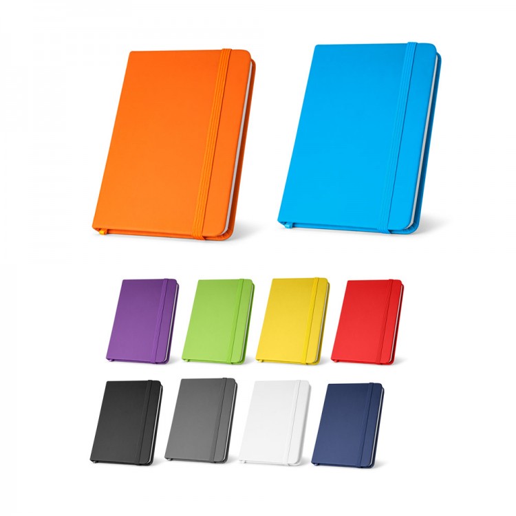 Тефтер А5 со ластик, 80л. бели