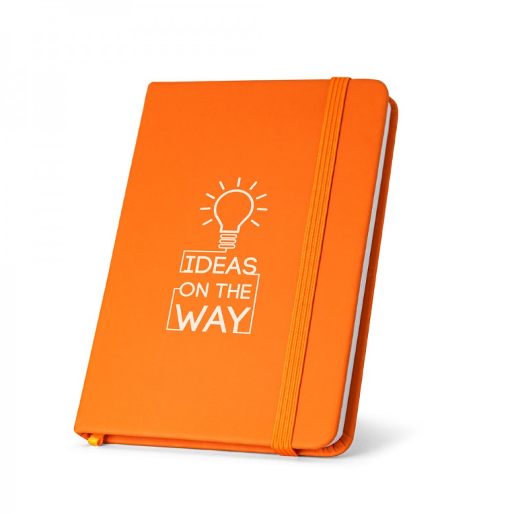 Тефтер А5 со ластик, 80л. бели