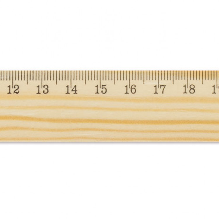 Еко линијар дрвен 30см