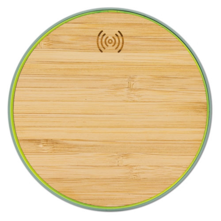 Еко бежичен полнач 10W бамбус