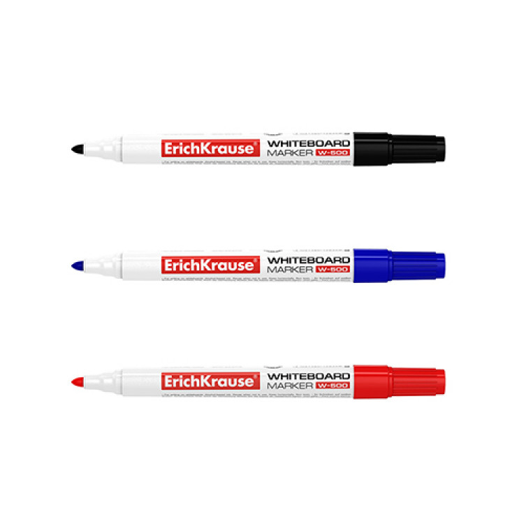 Маркери за табла В-500,сет 3/1+бришач Erich Krause