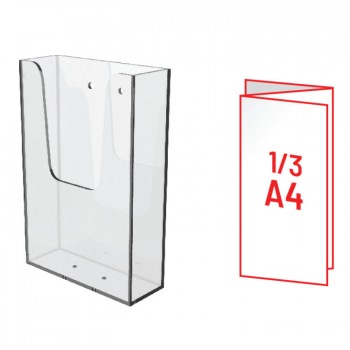 ПВЦ држач 1/3А4 ѕиден, (100*210мм)