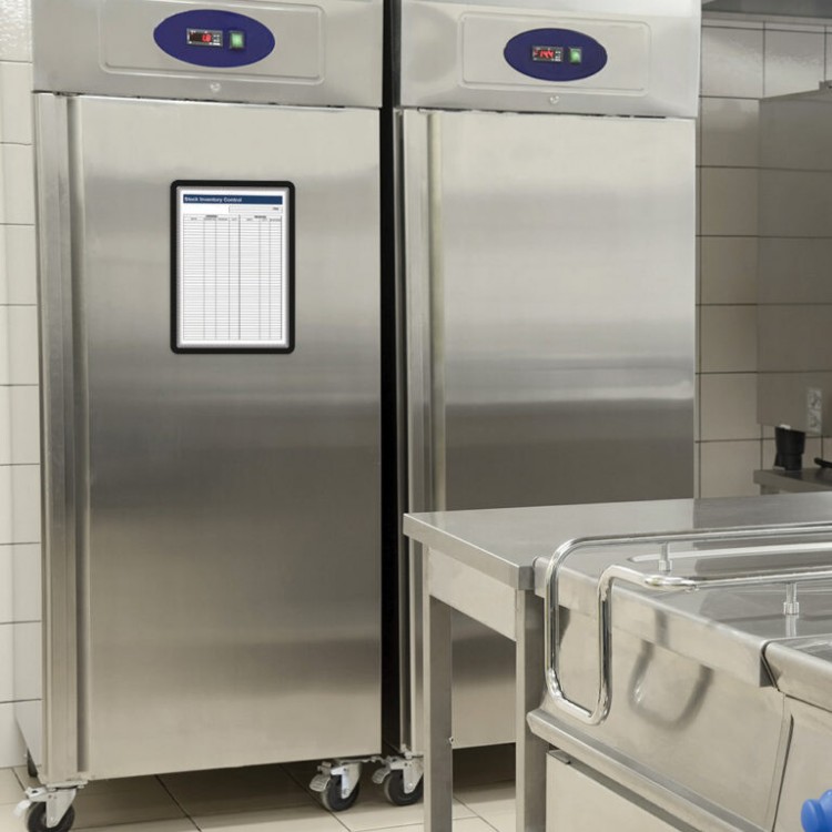 Магнетна рамка А4, магнетна основа, сет 2/1, сива