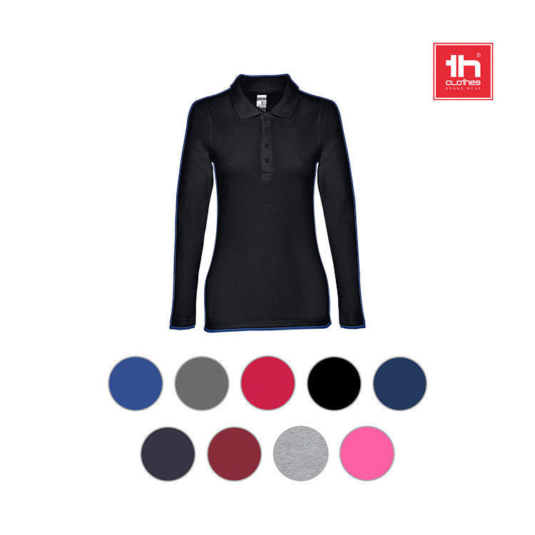 Поло блуза памучна струкирана