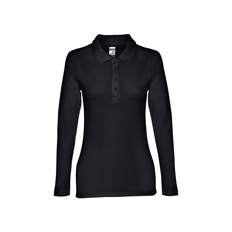 Поло блуза памучна струкирана