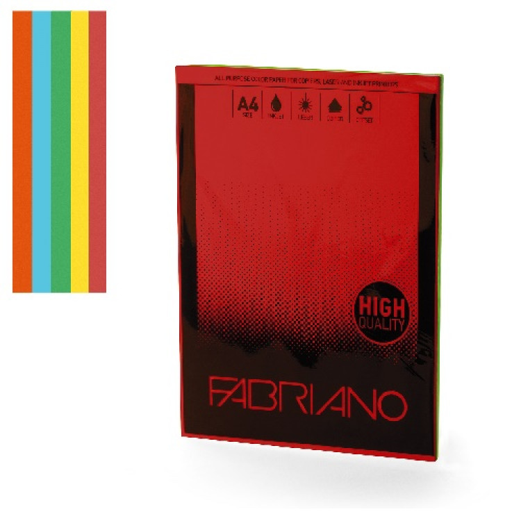 Фотокопирна хартија А4 160 гр, 5 темни бои, 50/1 