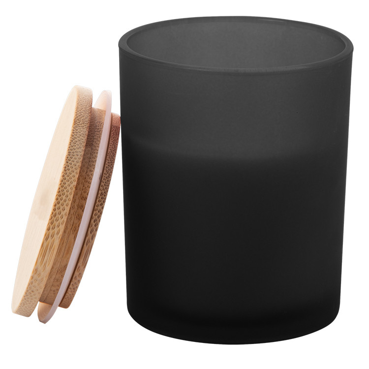 Свеќа во тегла ароматична со бамбусово капаче