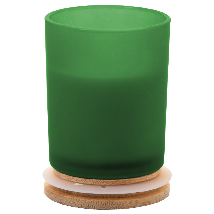 Свеќа во тегла ароматична со бамбусово капаче