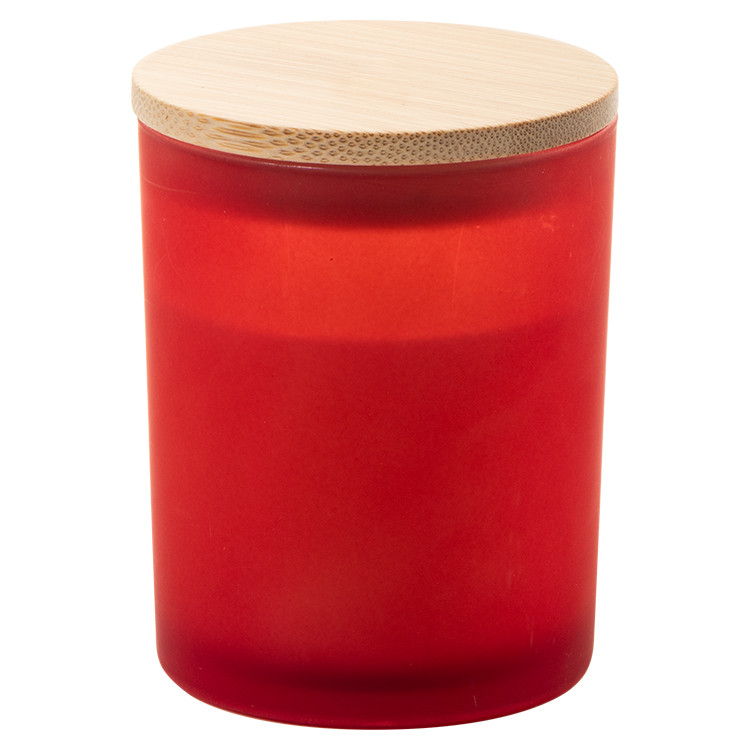 Свеќа во тегла ароматична со бамбусово капаче