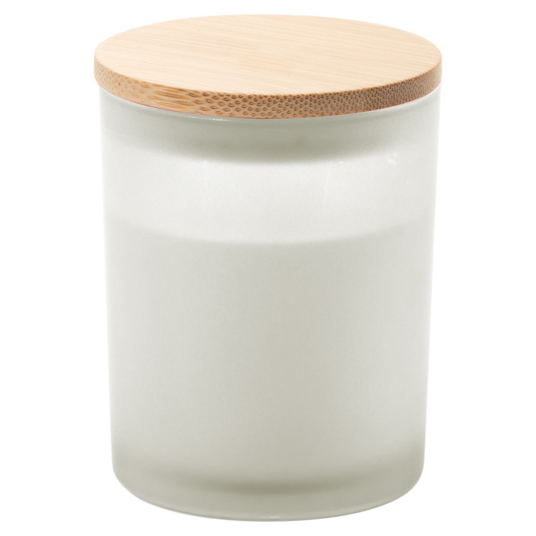 Свеќа во тегла ароматична со бамбусово капаче