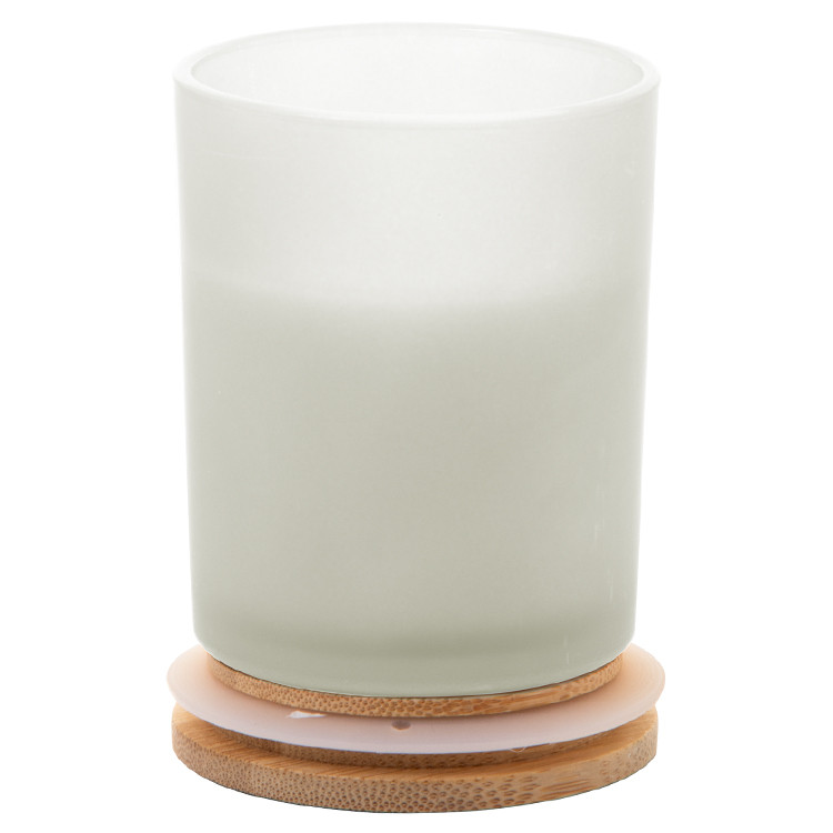 Свеќа во тегла ароматична со бамбусово капаче