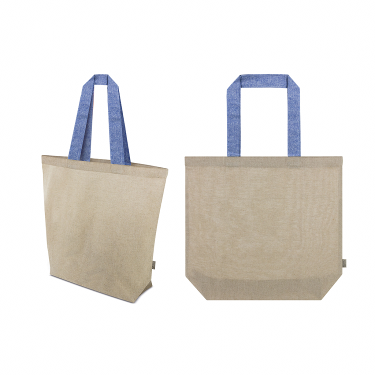 Еко торба со долга рачка 450x410x130 памучна 160гр