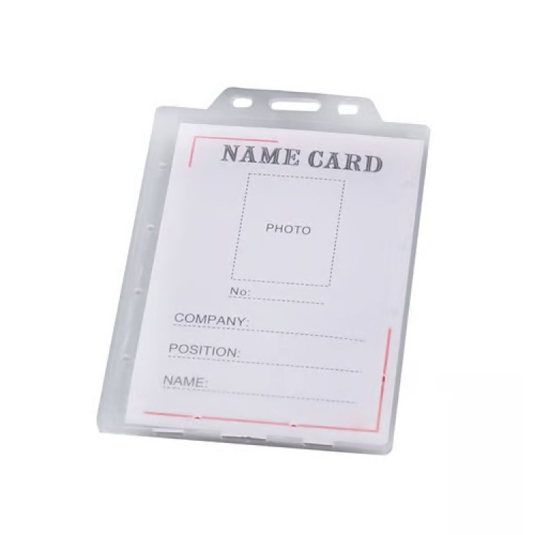 Беџ тврда пластика 75х110мм (70х95мм) вер.