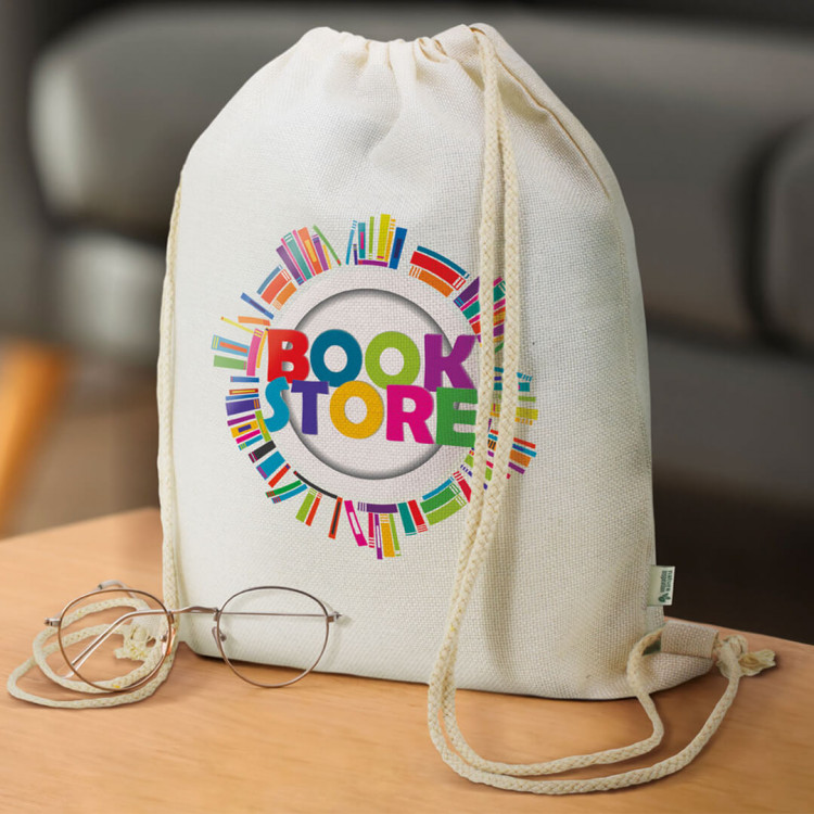 Торба со врвка, полиес. 340х420мм, сублимациска