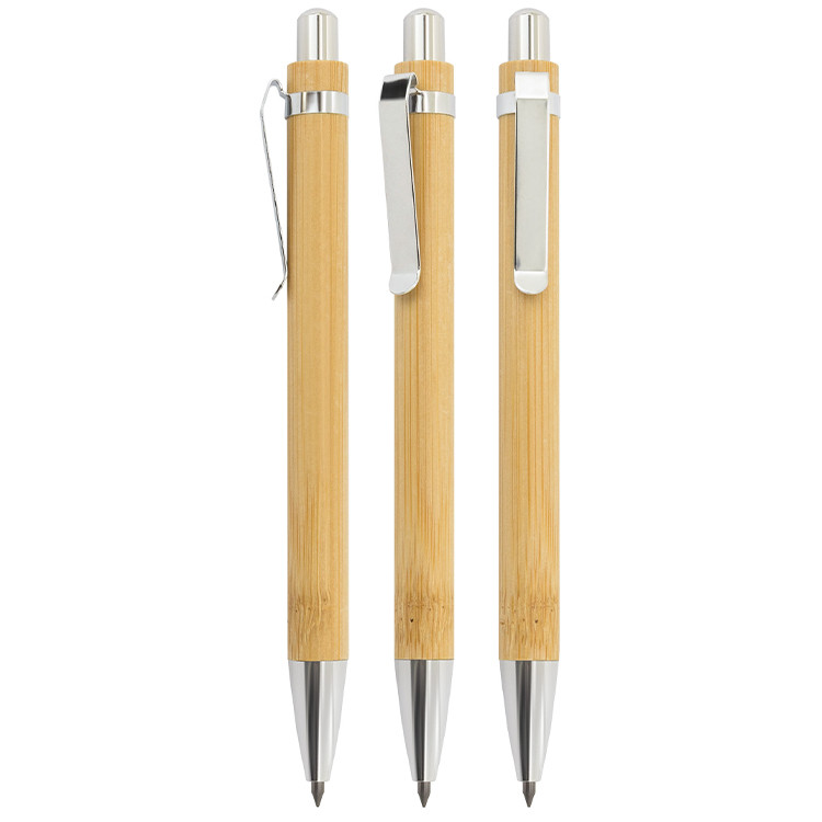 Еко сет пенкало и вечен молив, бамбус