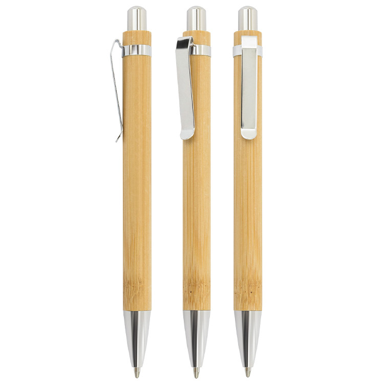 Еко сет пенкало и вечен молив, бамбус