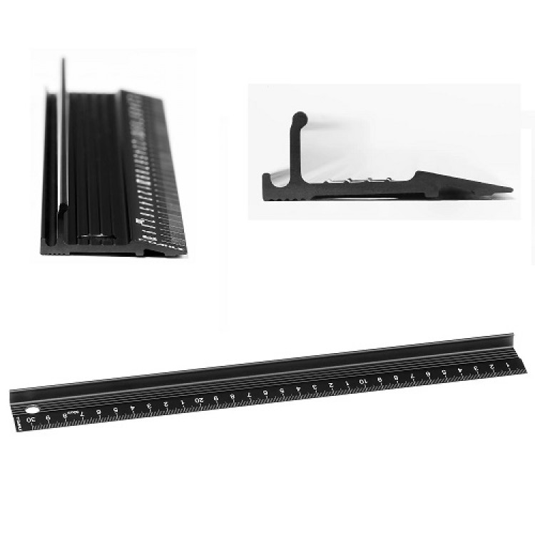 Линијар 30см алуминиумски за сечење Dahle