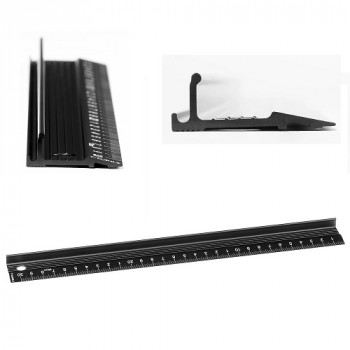 Линијар 30см алуминиумски за сечење Dahle