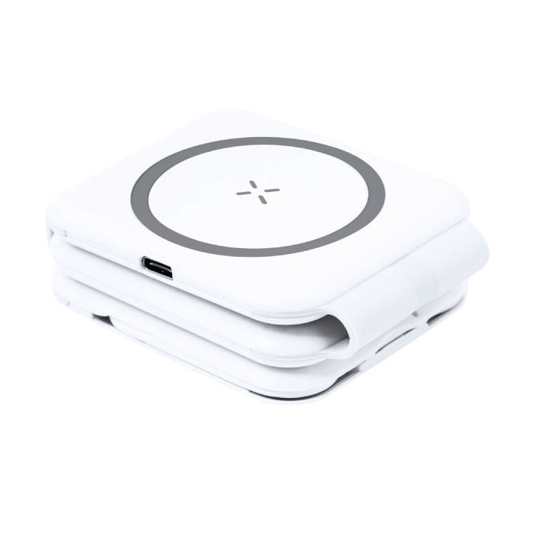 Бежичен полнач 15W+ за часовник со кабли, склоплив