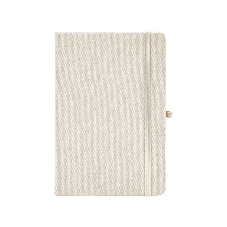 Тефтер А5 со ластик, рециклиран 80л. линија