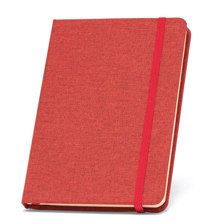 Тефтер А5 со ластик, рециклиран 96л. линија