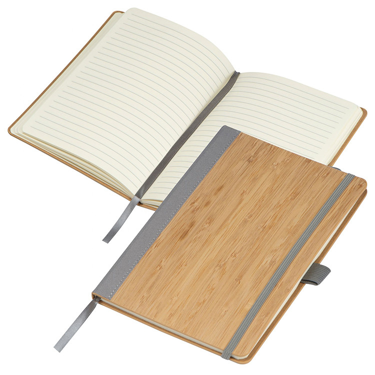 Еко тефтер А5 со бамбус корици, 96л линија