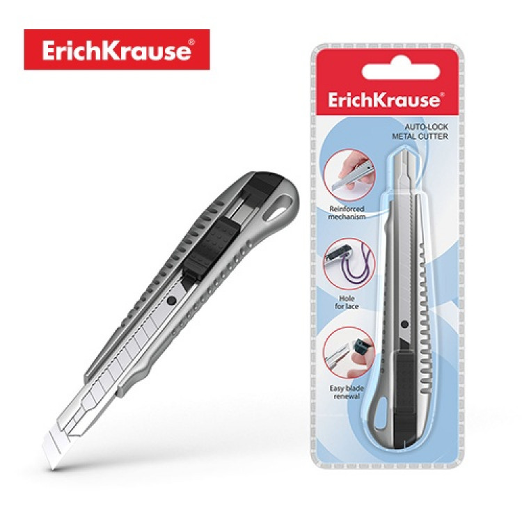 Скалпел 9мм, метален Erich Krause