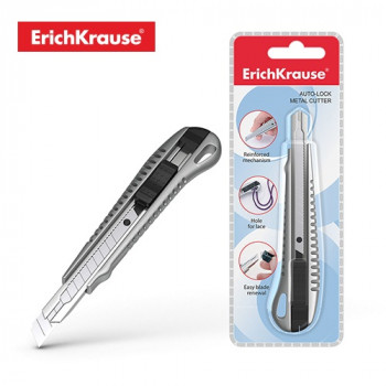 Скалпел 9мм, метален Erich Krause