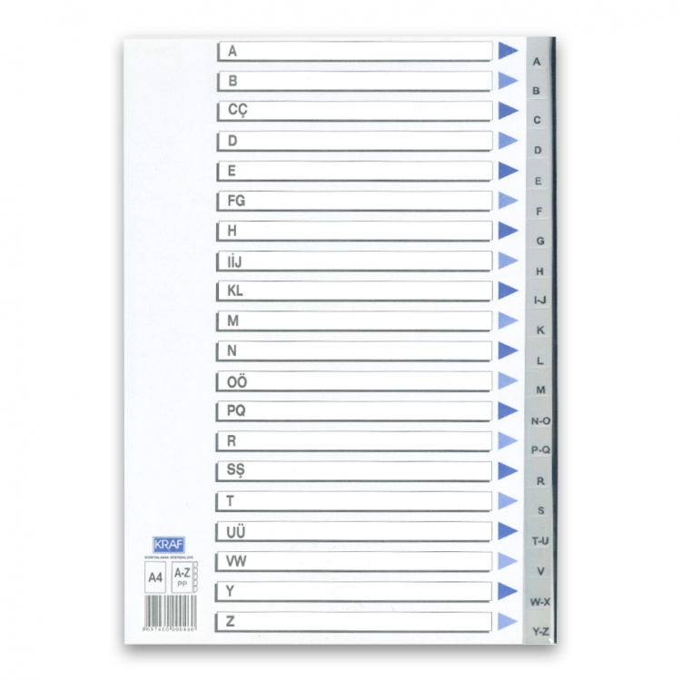 ПВЦ разделник A-Z