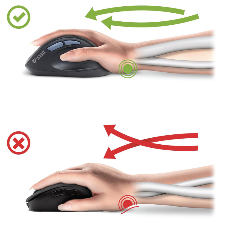 Маус безжичен ергономски Yenkee YMS 5050