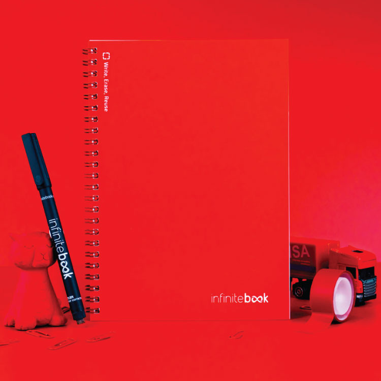 Тефтер А5 вечен, со 15 бели страни пиши бриши