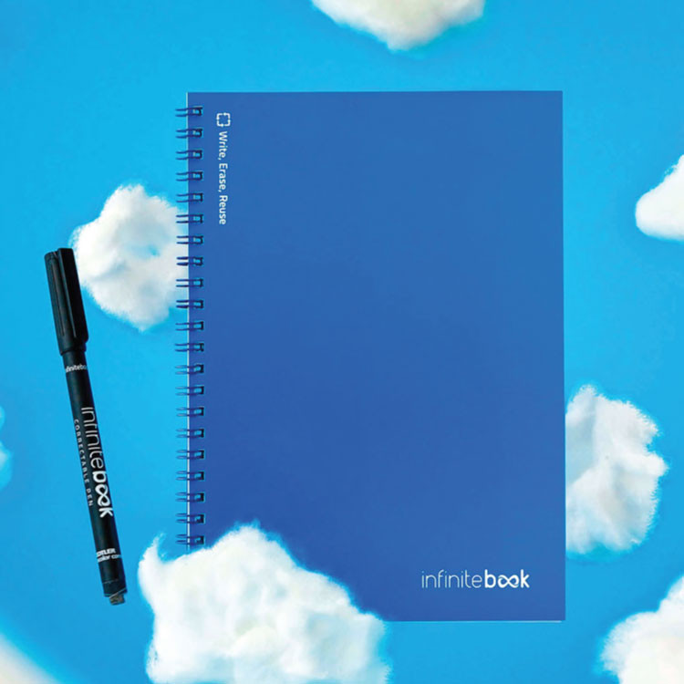 Тефтер А5 вечен, со 15 бели страни пиши бриши