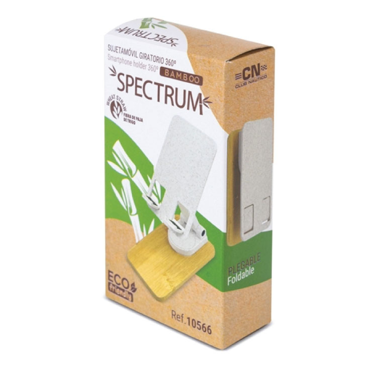 Држач за мобилен ротациски на бамбус