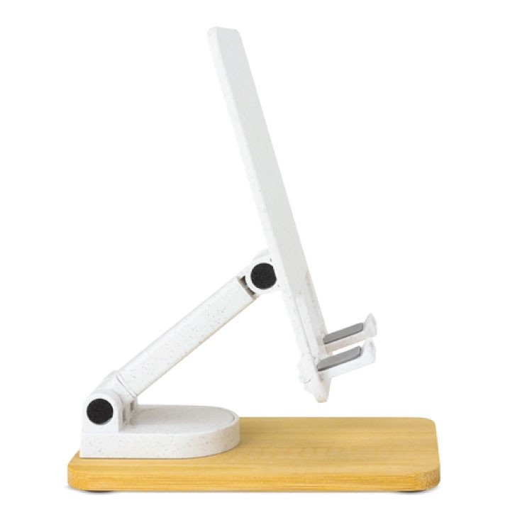 Држач за мобилен ротациски на бамбус