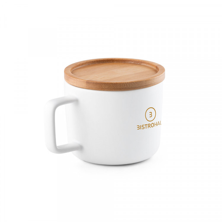 Чаша со бамбус капак / подметач 230мл.