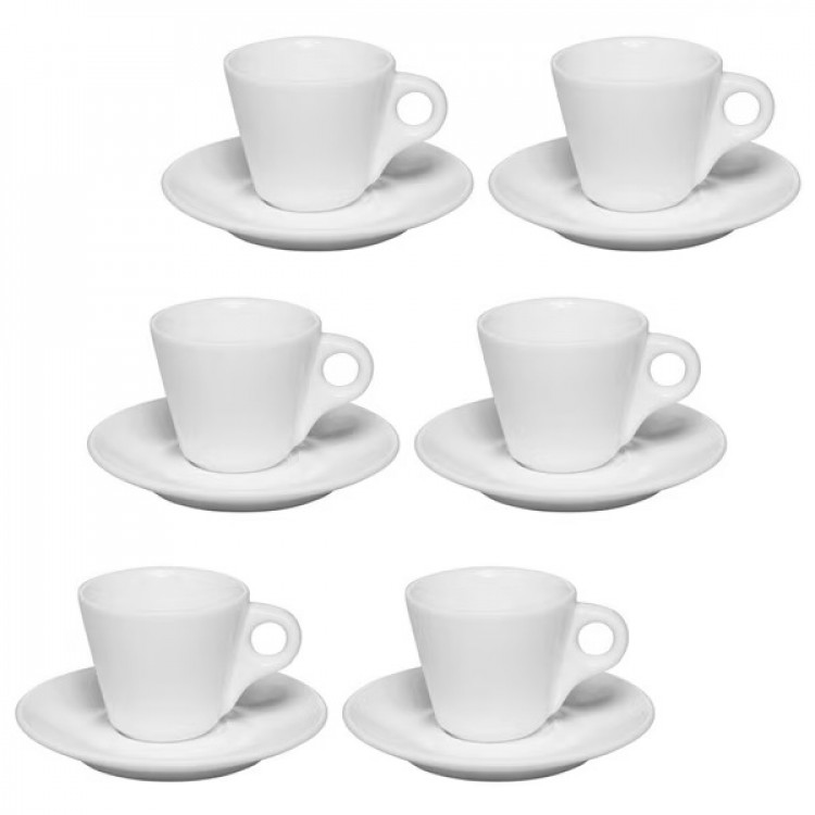 Чаша за еспресо, сет 6/1 со принт во една боја