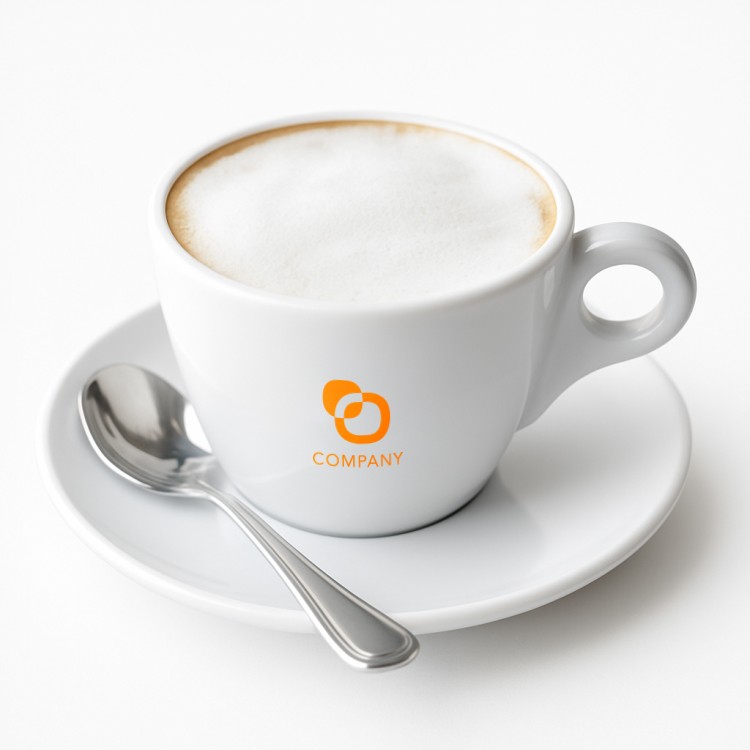 Чаша за макијато, сет 6/1 со принт во една боја