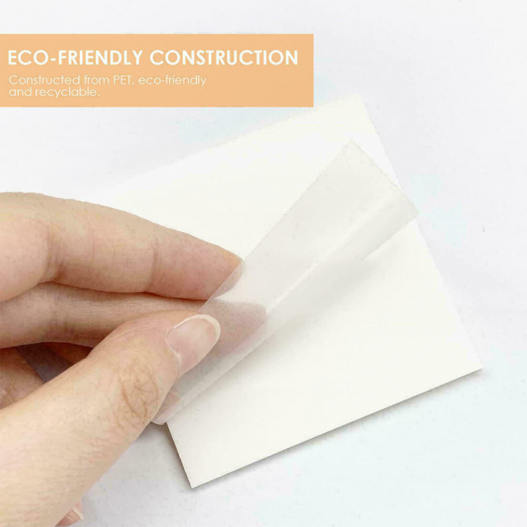 Самолепливи пвц ливчиња 75х75 транспарент 50л.